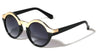 Solid Brow Line Retro Round  Wholesale Bulk Sunglasses