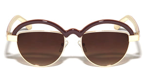 Half Moon Single Browline Wholesale Bulk Sunglasses