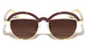 Half Moon Single Browline Wholesale Bulk Sunglasses