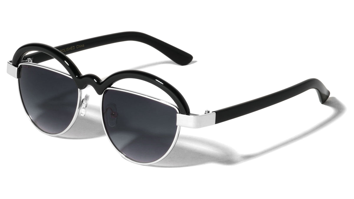 Half Moon Single Browline Wholesale Bulk Sunglasses