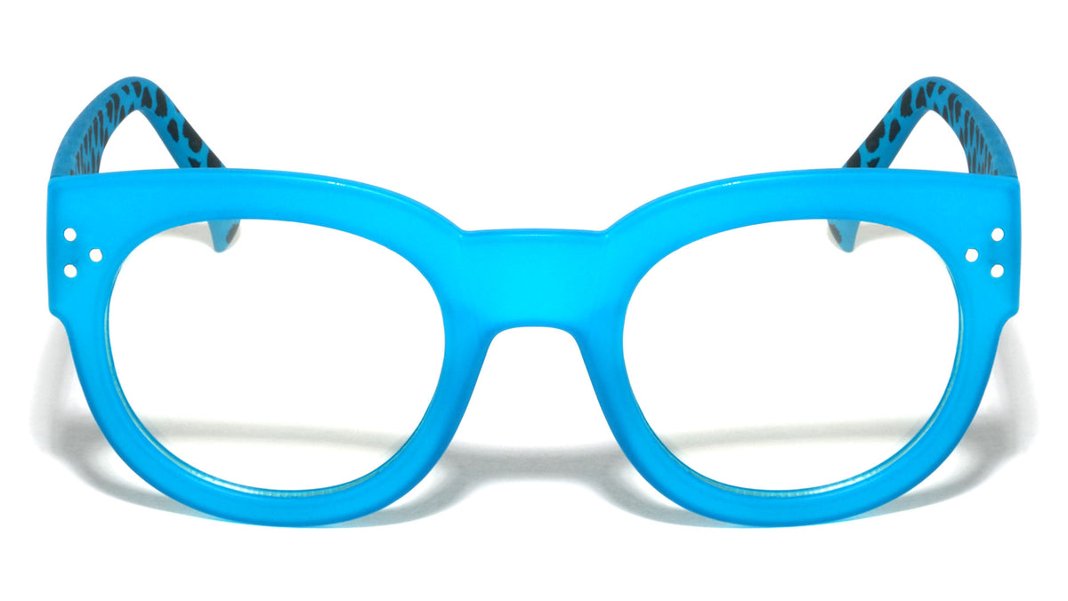 Retro Animal Pattern Clear Lens Wholesale Bulk Glasses