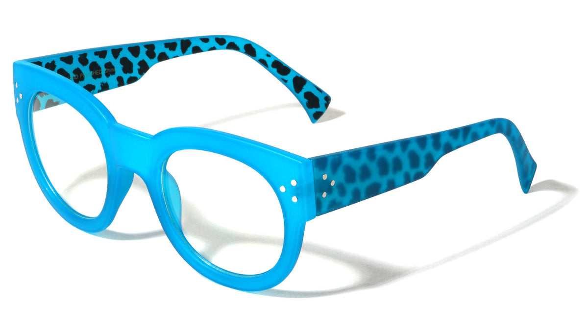 Retro Animal Pattern Clear Lens Wholesale Bulk Glasses