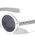 Round Retro Studded Wholesale Bulk Sunglasses