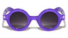 Crystal Color Frame Round Retro Wholesale Bulk Sunglasses