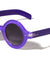 Crystal Color Frame Round Retro Wholesale Bulk Sunglasses