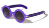 Crystal Color Frame Round Retro Wholesale Bulk Sunglasses