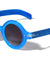 Crystal Color Frame Round Retro Wholesale Bulk Sunglasses