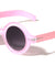 Crystal Color Frame Round Retro Wholesale Bulk Sunglasses