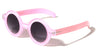 Crystal Color Frame Round Retro Wholesale Bulk Sunglasses