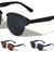 Semi Rimless Retro Rounded Brow Wholesale Bulk Sunglasses