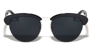 Semi Rimless Retro Rounded Brow Wholesale Bulk Sunglasses