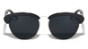Semi Rimless Retro Rounded Brow Wholesale Bulk Sunglasses