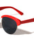 Semi Rimless Retro Rounded Brow Wholesale Bulk Sunglasses