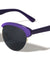 Semi Rimless Retro Rounded Brow Wholesale Bulk Sunglasses