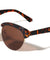 Semi Rimless Retro Rounded Brow Wholesale Bulk Sunglasses