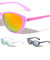 Zig Zag Cat Eye Color Mirror Wholesale Bulk Sunglasses
