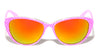 Zig Zag Cat Eye Color Mirror Wholesale Bulk Sunglasses