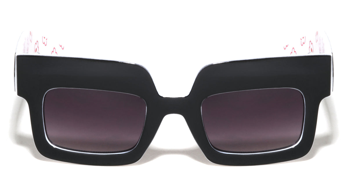 Wide Top Frame Fashion Squared Wholesale Sunglasses