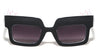 Wide Top Frame Fashion Squared Wholesale Sunglasses