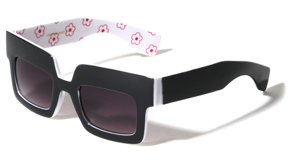 Wide Top Frame Fashion Squared Wholesale Sunglasses