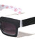 Wide Top Frame Fashion Squared Wholesale Sunglasses