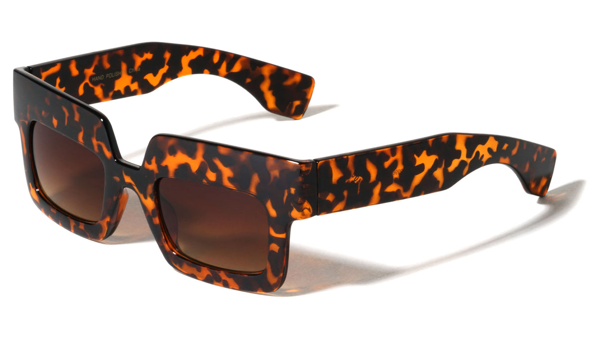Wide Top Frame Fashion Squared Wholesale Sunglasses