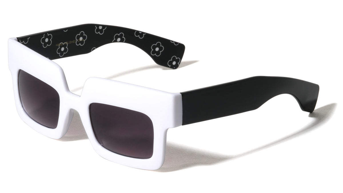Wide Top Frame Fashion Squared Wholesale Sunglasses
