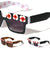 Squared Flower Accent Wholesale Sunglasses
