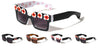 Squared Flower Accent Wholesale Sunglasses