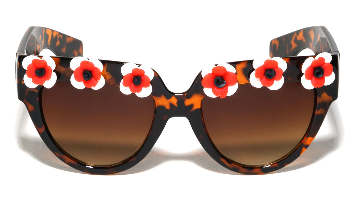 Cat Eye Flower Wholesale Sunglasses