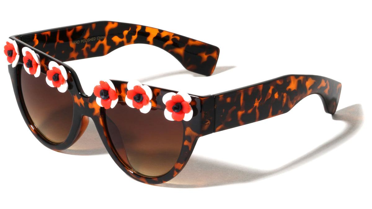 Cat Eye Flower Wholesale Sunglasses