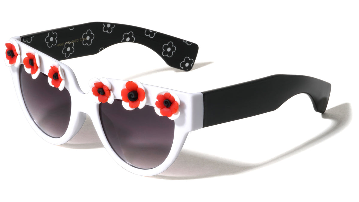 Cat Eye Flower Wholesale Sunglasses