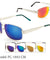 PEACE Metal Aviators Logo Revo Color Mirror Sunglasses