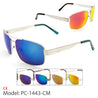 PEACE Metal Aviators Logo Revo Color Mirror Sunglasses