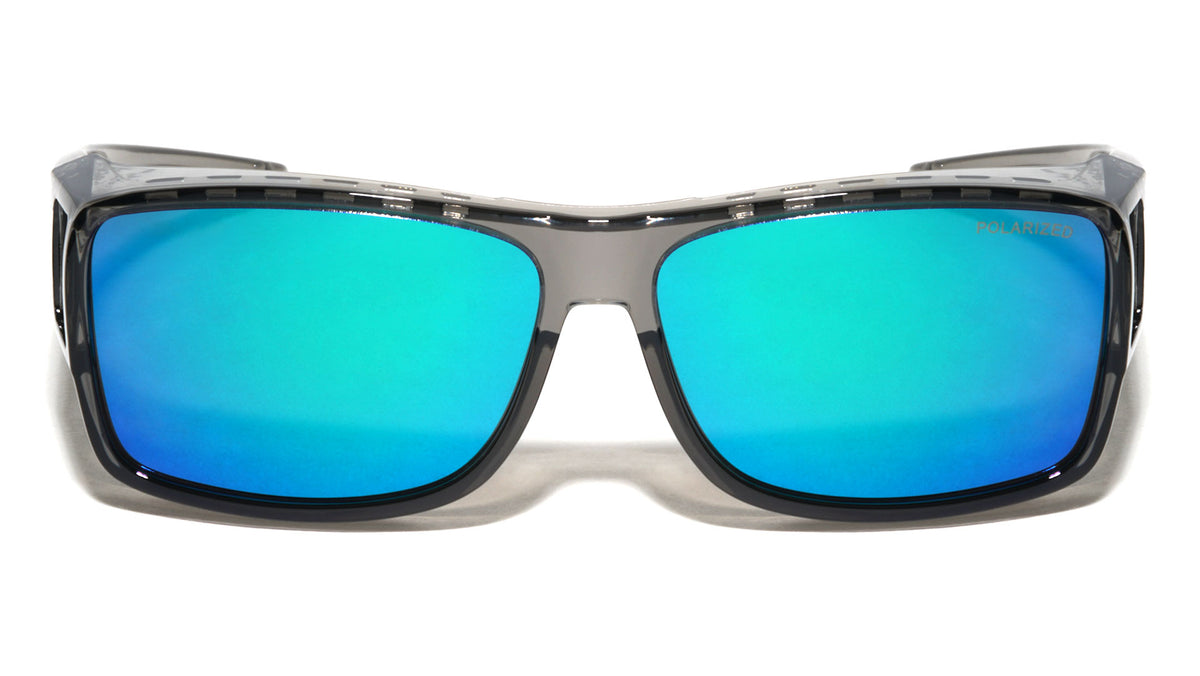 Polarized Fit-Over Glasses Color Mirror Square Sports Wholesale Sunglasses