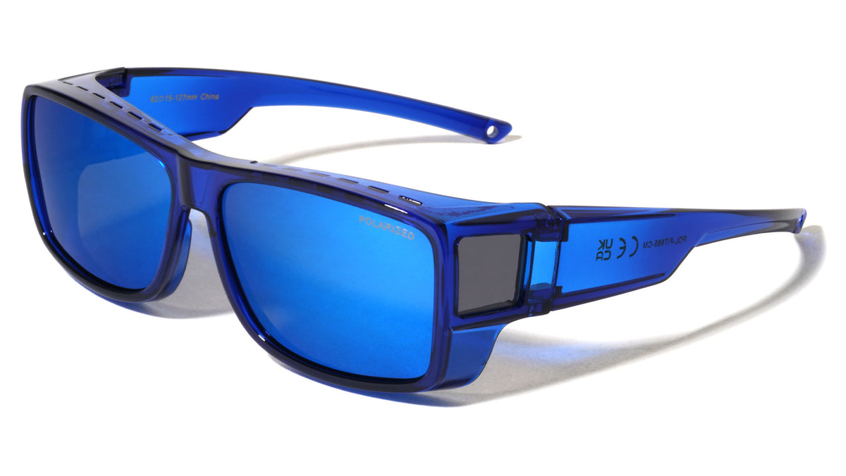 Polarized Fit-Over Glasses Color Mirror Square Sports Wholesale Sunglasses