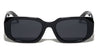 Polarized Geometric Panel Temple Fashion Wide Butterfly Wholesale Sunglasses