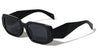 Polarized Geometric Panel Temple Fashion Wide Butterfly Wholesale Sunglasses