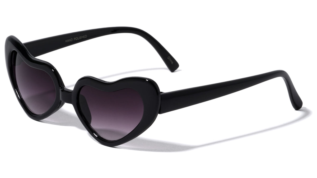 Heart Thick Rim Wholesale Sunglasses