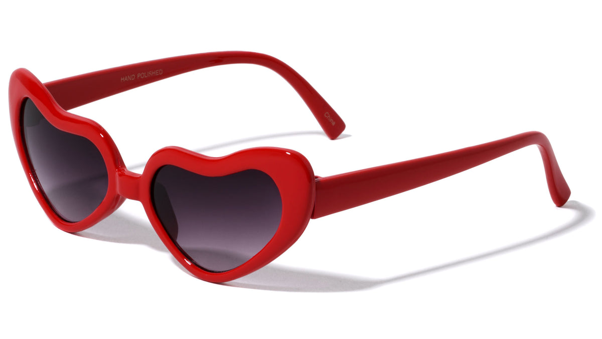 Heart Thick Rim Wholesale Sunglasses