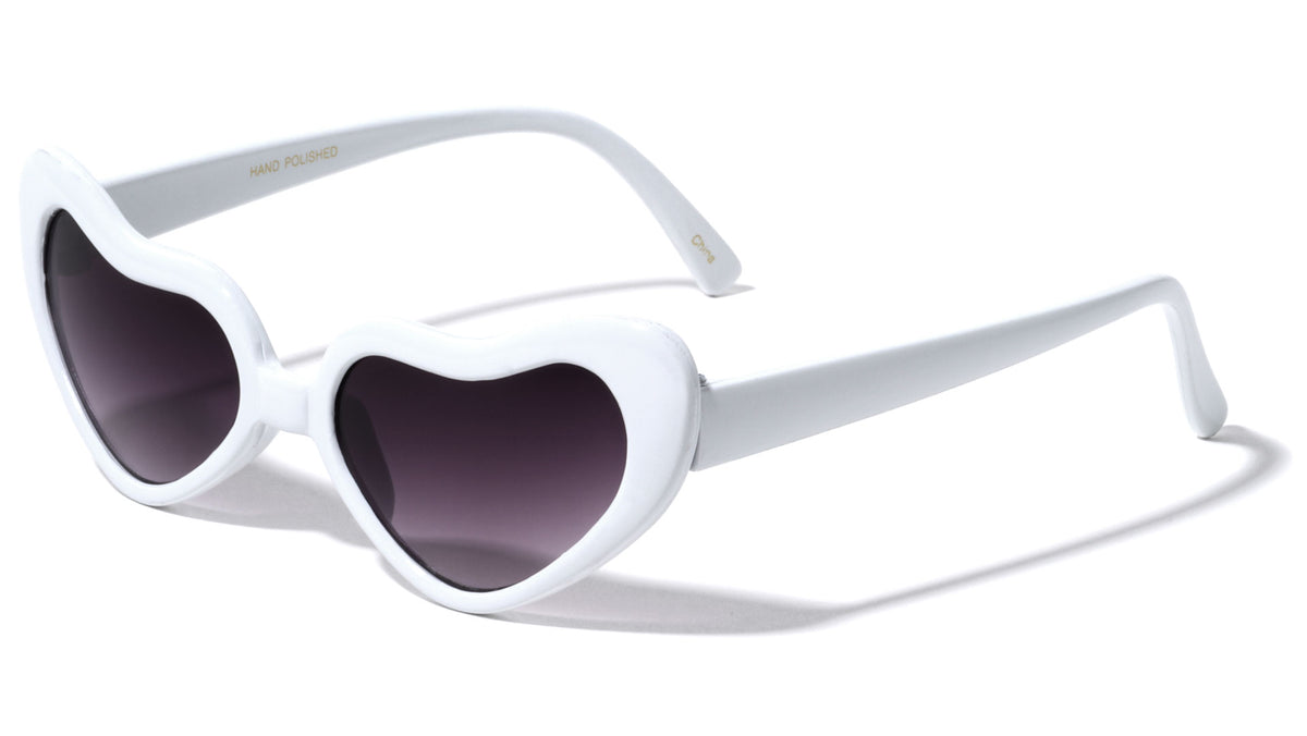 Heart Thick Rim Wholesale Sunglasses