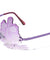 Novelty Rimless Frosted Lens Flower Shape Party Wholesale Sunglasses