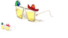 Party Tequila Sombrero Lime Glasses