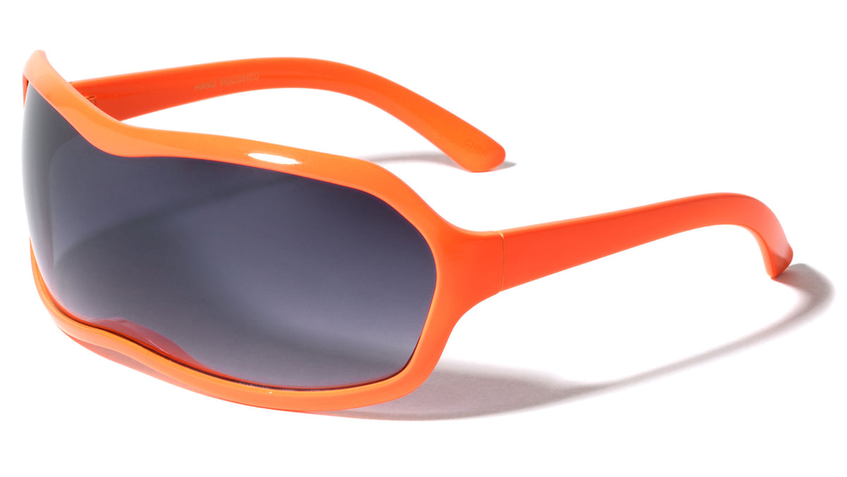 Neon Color Shield Lens Cyclops Party Wholesale Sunglasses