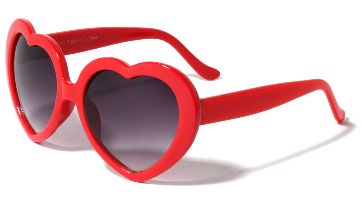 Heart Shaped Party Super Dark Sunglasses Wholesale