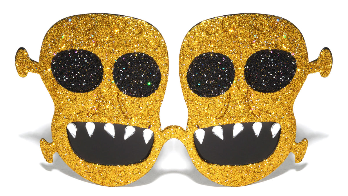 Oversized Skull Glitter Party Wholesale Sunglasses