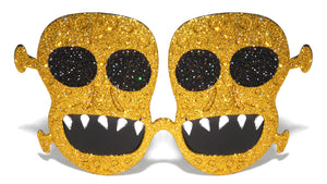 Oversized Skull Glitter Party Wholesale Sunglasses