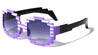 Blocks Square Circle Pixel Color Party Glasses