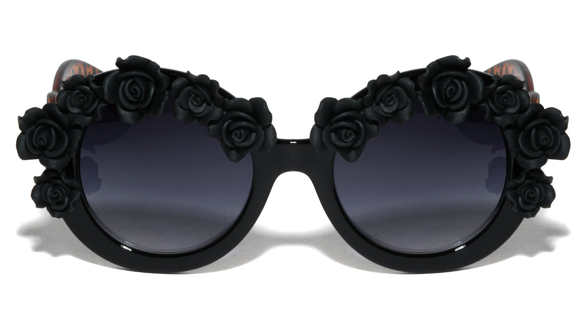 Black Flowers Party Wholesale Sunglasses