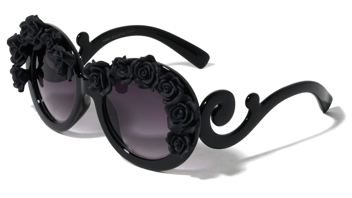 Black Flowers Party Wholesale Sunglasses